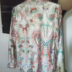 Elegant Multicolor Paisley Blouse